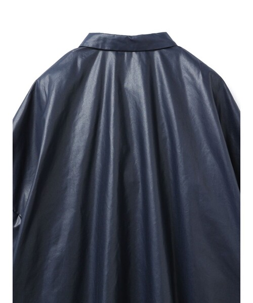 mizuiroind（ミズイロインド）の「mizuiro ind グロッシーワイドハーフスリーブシャツワンピース（ワンピース・レディース・グレー/ブラック/ネイビー・FREE）」の20枚目の写真