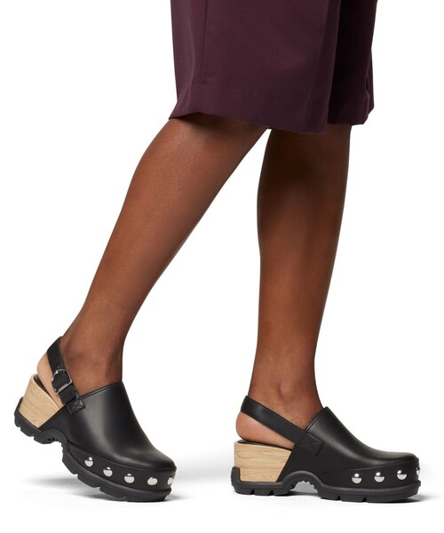 SOREL（ソレル）の「SOREL／ローミン クロッグ リベット クロッグサンダル 厚底／ソレル（サンダル・レディース・ブラック・25.5cm/23.0cm/22.5cm/26.0cm/23.5cm/24.0cm/25.0cm/24.5cm）」の8枚目の写真