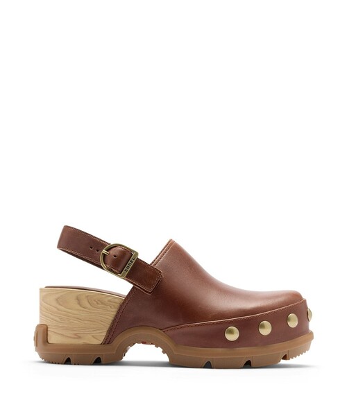 SOREL(ソレル)の「SOREL/ ローミンクロッグリベット /ソレル(サンダル・レディース・ブラック/ブラウン・25.5cm/23.0cm/22.5cm/26.0cm/23.5cm/24.0cm/25.0cm/24.5cm)」の2枚目の写真