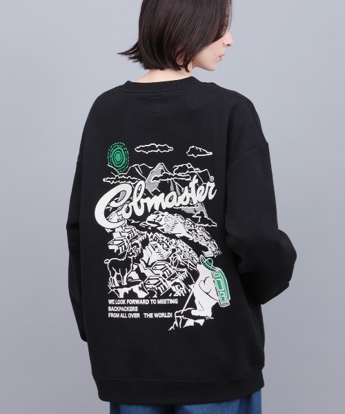チチカカ（チチカカ）の「COBMASTER マチュピチュバックプリントプルオーバー（スウェット・メンズ・グリーン/その他1/ブラック・FREE）」の2枚目の写真