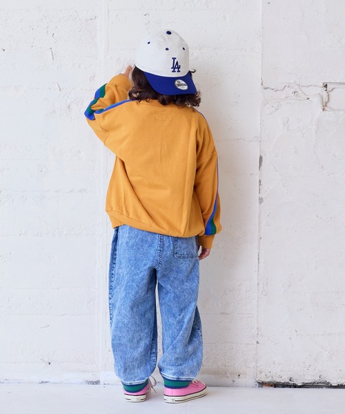 MARKEY'S（マーキーズ）の「カラーテープスウェット（スウェット・キッズ・オフホワイト/杢グレー/オレンジ/モスグリーン・80/90/95/100/110/120/130/140/150）」の18枚目の写真