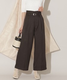 WILLSELECTION（ウィルセレクション）の「ベルト付きタックワイドパンツ（その他パンツ）」
