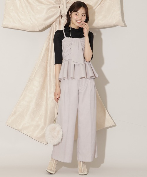 WILLSELECTION(ウィルセレクション)の「ベルト付きタックワイドパンツ(その他パンツ・レディース・ラベンダー/ピンクベージュ/チャコールグレー・SMALL/MEDIUM)」の13枚目の写真