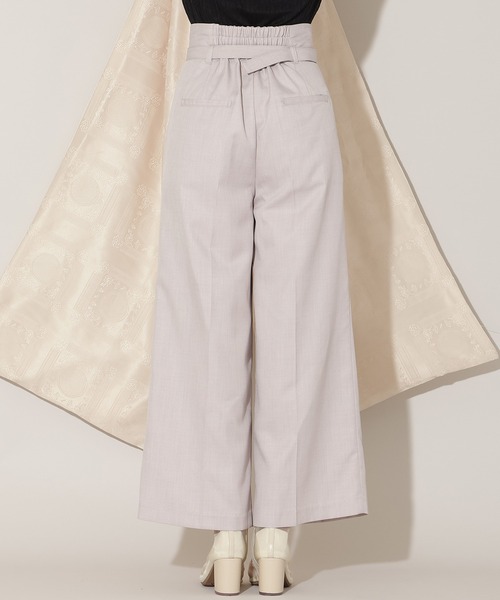 WILLSELECTION(ウィルセレクション)の「ベルト付きタックワイドパンツ(その他パンツ・レディース・ラベンダー/ピンクベージュ/チャコールグレー・SMALL/MEDIUM)」の16枚目の写真