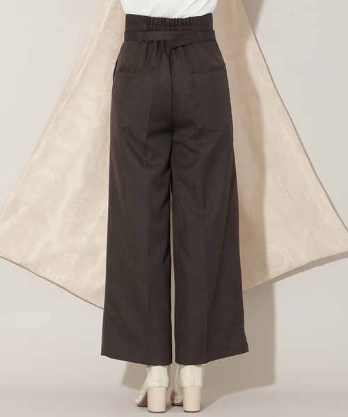 WILLSELECTION(ウィルセレクション)の「ベルト付きタックワイドパンツ(その他パンツ・レディース・ラベンダー/ピンクベージュ/チャコールグレー・SMALL/MEDIUM)」の7枚目の写真