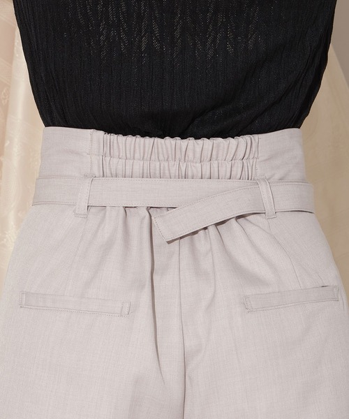 WILLSELECTION(ウィルセレクション)の「ベルト付きタックワイドパンツ(その他パンツ・レディース・ラベンダー/ピンクベージュ/チャコールグレー・SMALL/MEDIUM)」の18枚目の写真