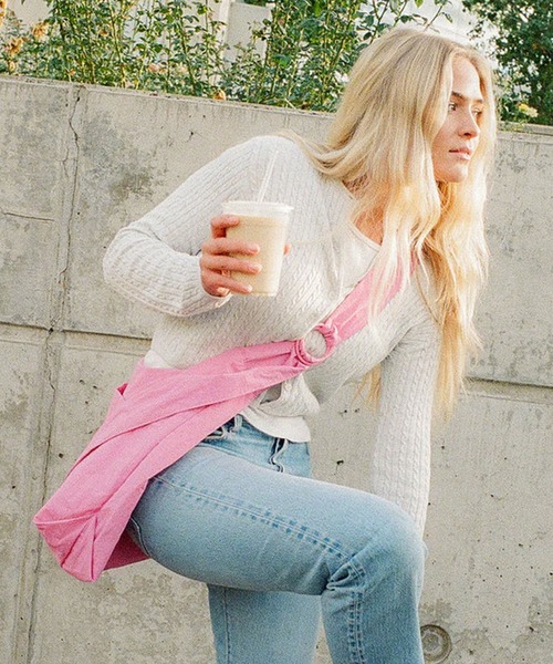 THREAD(スレッド)の「THREAD/スレッド ショルダーバッグ METALLIC SLOUCHY BAG SB-BTS25-01(ショルダーバッグ・レディース・ライトピンク/ピンク/サーモンピンク・ONE)」の19枚目の写真