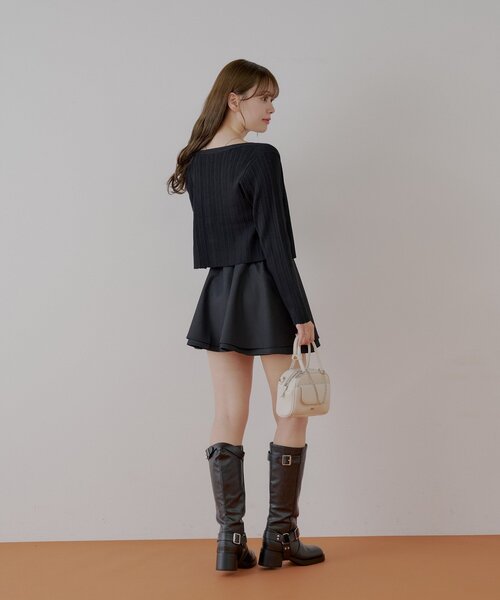 Chico(チコ)の「カシュクールレースキャミコンパクトカーディガンセット(カーディガン/ボレロ・レディース・ブラック/グレー/ピンク/ホワイト・FREE)」の19枚目の写真