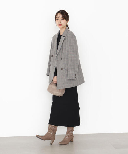 PROPORTION BODY DRESSING（プロポーションボディドレッシング）の「フリルレースセットニットワンピース / 1215240911（ワンピース・レディース・ブルー/ブラック・MEDIUM/P/S）」の16枚目の写真