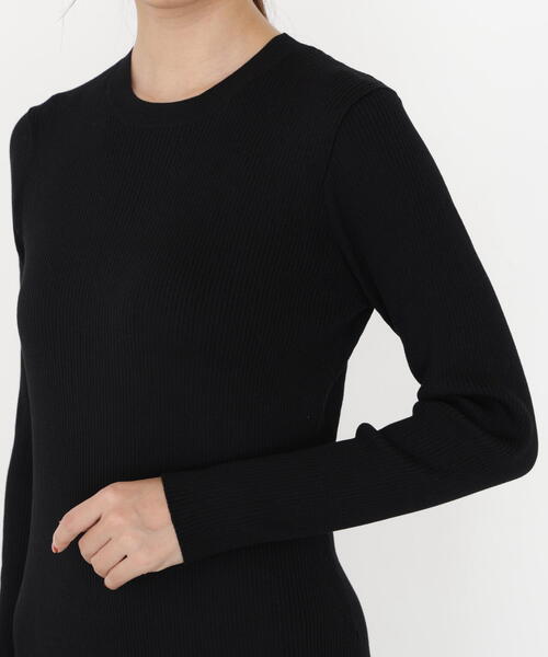 PROPORTION BODY DRESSING（プロポーションボディドレッシング）の「フリルレースセットニットワンピース / 1215240911（ワンピース・レディース・ブルー/ブラック・MEDIUM/P/S）」の8枚目の写真