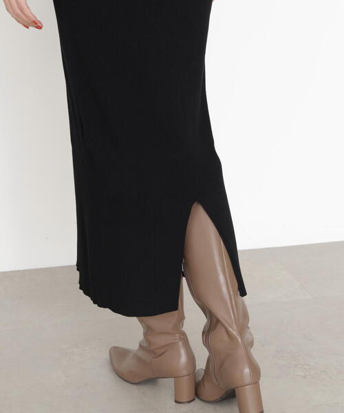 PROPORTION BODY DRESSING（プロポーションボディドレッシング）の「フリルレースセットニットワンピース / 1215240911（ワンピース・レディース・ブルー/ブラック・MEDIUM/P/S）」の3枚目の写真