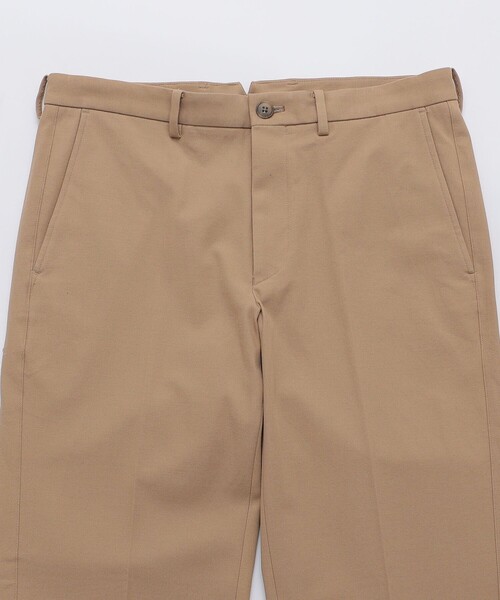 SHIPS: 〈手洗い可能〉ノープリーツ ツイル 4WAY ストレッチ パンツ