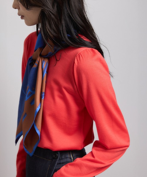 ROPE'（ロペ）の「袖ギャザークルーネックニットプルオーバー/イージーケア（ニット/セーター・レディース・ブラック/グレー/レッド/オフホワイト/ピンク系その他・FREE）」の11枚目の写真