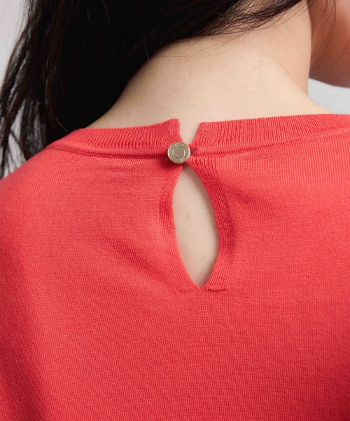 ROPE'（ロペ）の「袖ギャザークルーネックニットプルオーバー/イージーケア（ニット/セーター・レディース・ブラック/グレー/レッド/オフホワイト/ピンク系その他・FREE）」の21枚目の写真