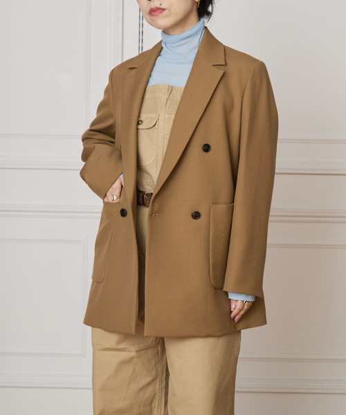 WEB限定】IENA LA BOUCLE 強撚サージテーラードジャケット（テーラード