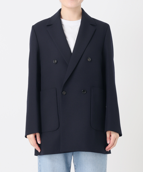 IENA LA BOUCLE(イエナラブークル)の「【WEB限定】IENA LA BOUCLE 強撚サージテーラードジャケット(テーラードジャケット・レディース・ネイビー/キャメル・FREE)」の5枚目の写真