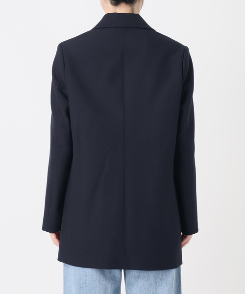 なっどだいなす IENA ウールサージ W前ジャケット 38 ネイビー IENA