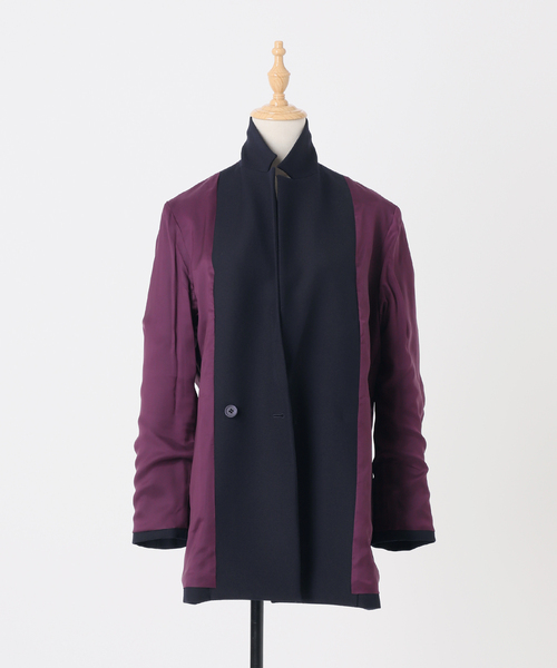 IENA LA BOUCLE(イエナラブークル)の「【WEB限定】IENA LA BOUCLE 強撚サージテーラードジャケット(テーラードジャケット・レディース・ネイビー/キャメル・FREE)」の14枚目の写真