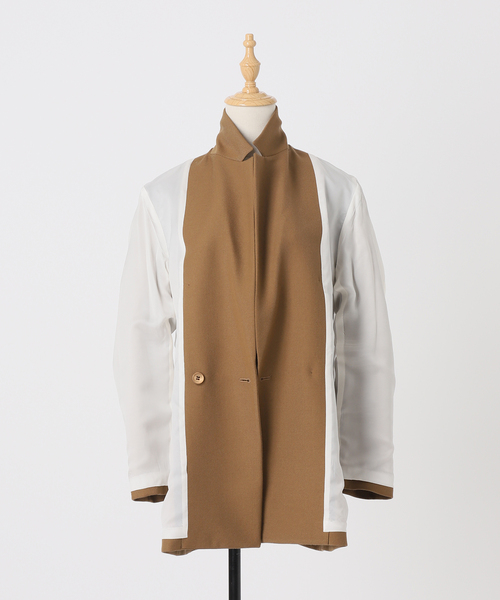 IENA LA BOUCLE(イエナラブークル)の「【WEB限定】IENA LA BOUCLE 強撚サージテーラードジャケット(テーラードジャケット・レディース・ネイビー/キャメル・FREE)」の19枚目の写真