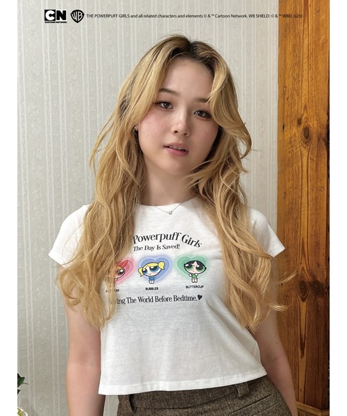 MORE self LOVE(モアセルフラブ)の「【THE POWERPUFF GIRLS】パジャマガールズTEE(Tシャツ/カットソー・レディース・ホワイト/ピンク/ブラック・FREE)」の22枚目の写真