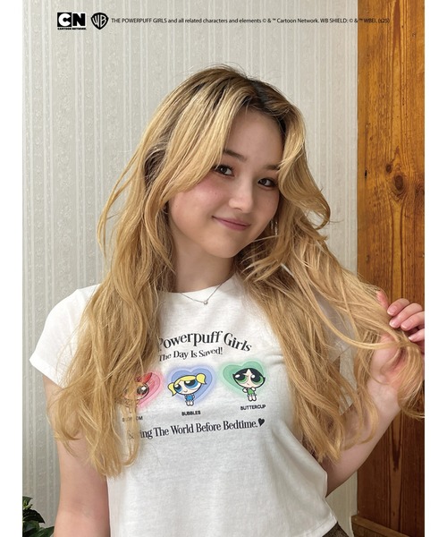 MORE self LOVE(モアセルフラブ)の「【THE POWERPUFF GIRLS】パジャマガールズTEE(Tシャツ/カットソー・レディース・ホワイト/ピンク/ブラック・FREE)」の6枚目の写真