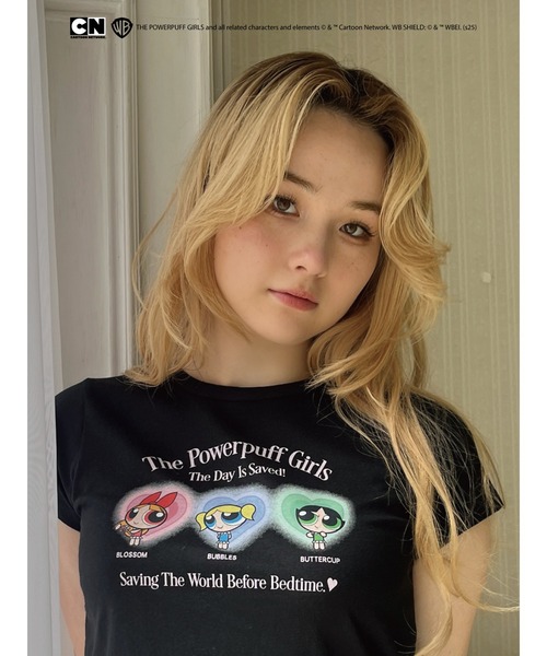 MORE self LOVE(モアセルフラブ)の「【THE POWERPUFF GIRLS】パジャマガールズTEE(Tシャツ/カットソー・レディース・ホワイト/ピンク/ブラック・FREE)」の8枚目の写真