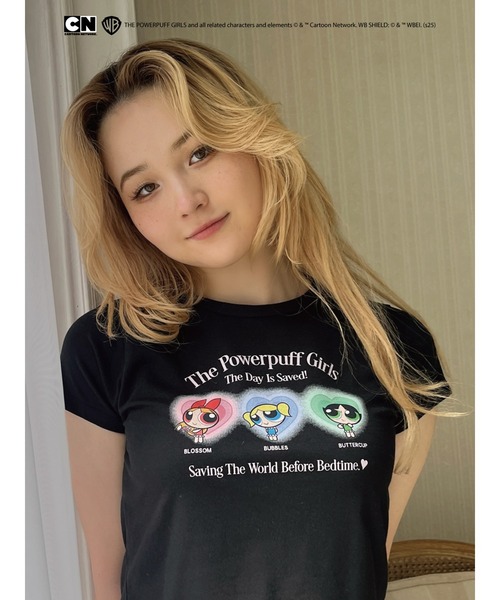 MORE self LOVE(モアセルフラブ)の「【THE POWERPUFF GIRLS】パジャマガールズTEE(Tシャツ/カットソー・レディース・ホワイト/ピンク/ブラック・FREE)」の9枚目の写真