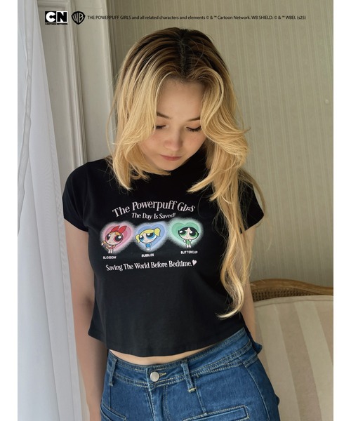 MORE self LOVE(モアセルフラブ)の「【THE POWERPUFF GIRLS】パジャマガールズTEE(Tシャツ/カットソー・レディース・ホワイト/ピンク/ブラック・FREE)」の18枚目の写真