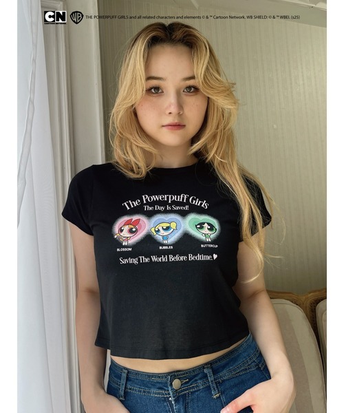 MORE self LOVE(モアセルフラブ)の「【THE POWERPUFF GIRLS】パジャマガールズTEE(Tシャツ/カットソー・レディース・ホワイト/ピンク/ブラック・FREE)」の10枚目の写真