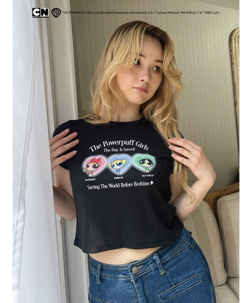 MORE self LOVE(モアセルフラブ)の「【THE POWERPUFF GIRLS】パジャマガールズTEE(Tシャツ/カットソー・レディース・ホワイト/ピンク/ブラック・FREE)」の19枚目の写真