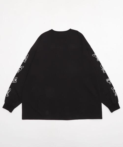 Whinny（ホワイニー）の「Whinny/転がり系闇うさロンT（Tシャツ/カットソー・レディース・サックスブルー/ブラック/ホワイト・FREE）」の16枚目の写真