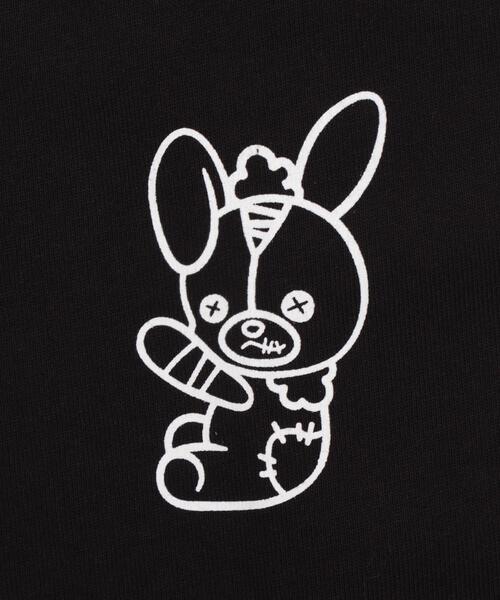 Whinny（ホワイニー）の「Whinny/転がり系闇うさロンT（Tシャツ/カットソー・レディース・サックスブルー/ブラック/ホワイト・FREE）」の19枚目の写真