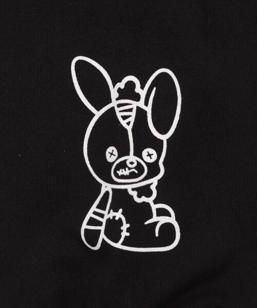 Whinny（ホワイニー）の「Whinny/転がり系闇うさロンT（Tシャツ/カットソー・レディース・サックスブルー/ブラック/ホワイト・FREE）」の21枚目の写真
