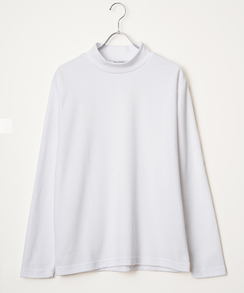 IKKA LOUNGE(イッカラウンジ)の「ポンチモックネックロンT(Tシャツ/カットソー・メンズ・ネイビー/ブラック/グレー/ホワイト・XL/L/M/S)」の19枚目の写真