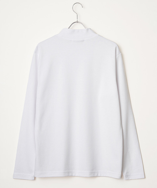 IKKA LOUNGE(イッカラウンジ)の「ポンチモックネックロンT(Tシャツ/カットソー・メンズ・ネイビー/ブラック/グレー/ホワイト・XL/L/M/S)」の20枚目の写真