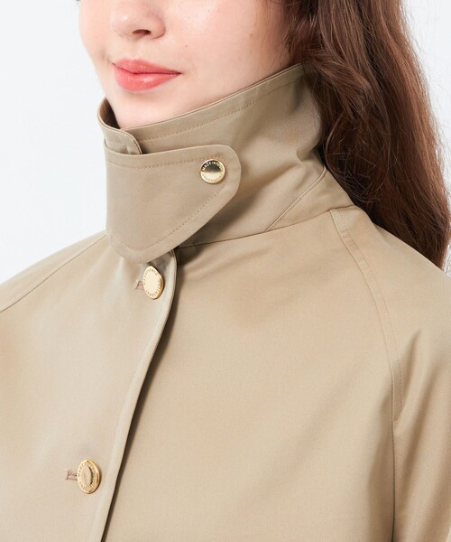 MACKINTOSH PHILOSOPHY（ﾏｯｷﾝﾄｯｼｭ ﾌｨﾛｿﾌｨｰ）の「【WELBURY SHORT(ウェルベリーショート)】シャンブレーギャバジン（トレンチコート・レディース・ダークネイビー/ベージュ・38）」の9枚目の写真