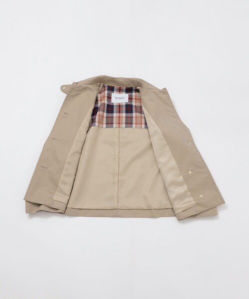 MACKINTOSH PHILOSOPHY（ﾏｯｷﾝﾄｯｼｭ ﾌｨﾛｿﾌｨｰ）の「【WELBURY SHORT(ウェルベリーショート)】シャンブレーギャバジン（トレンチコート・レディース・ダークネイビー/ベージュ・38）」の12枚目の写真