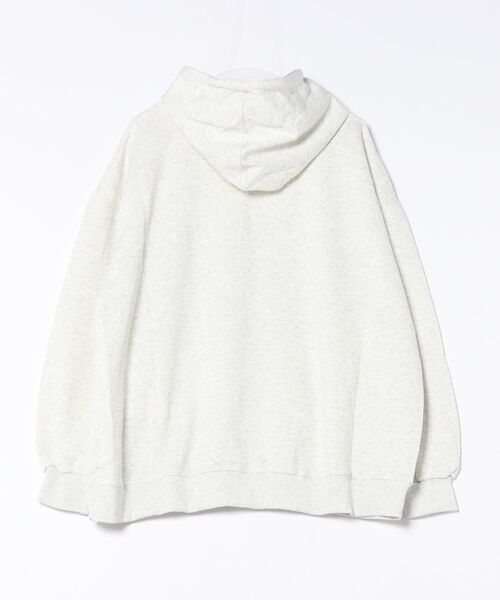 Lace Ladies(レースレディース)の「ソリッドカラー オーバーサイズ 長袖 スウェット パーカー(スウェット・レディース・ベージュ/ホワイト/ブラック/グレー/ネイビー・FREE)」の11枚目の写真