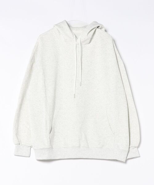 Lace Ladies(レースレディース)の「ソリッドカラー オーバーサイズ 長袖 スウェット パーカー(スウェット・レディース・ベージュ/ホワイト/ブラック/グレー/ネイビー・FREE)」の6枚目の写真