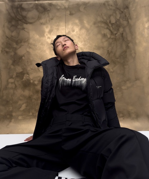 A|X アルマーニ エクスチェンジ】リサイクルナイロン カラーダウン