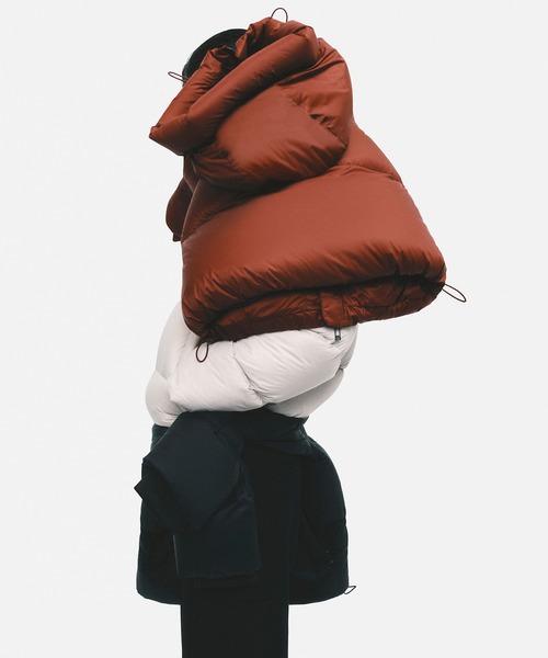 ARMANI EXCHANGE（アルマーニエクスチェンジ）の「【A|X アルマーニ エクスチェンジ】リサイクルナイロン カラーダウンジャケット（ダウンジャケット/コート・メンズ・ダークネイビー/レッド/ブルー/スモークグレー・LARGE/MEDIUM/SMALL/X-SMALL/X-LARGE）」の15枚目の写真