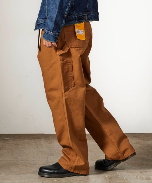 Carhartt ピンク ワークパンツ Carhartt wip ダブル二ー ピンク - メルカリ