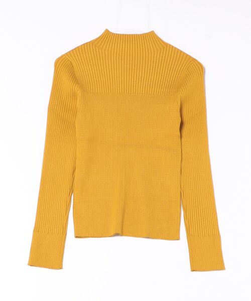 STRAWBERRY-FIELDS（ストロベリーフィールズ）の「【雑誌掲載アイテム】シェルストレッチ_袖口スリットリブニット（ニット/セーター・レディース・ブラック/レッド/オフホワイト/マスタード/ブラウン/ピンク系/ミント/キャメル/ライトピンク/ホワイト×ブラック・2）」の11枚目の写真