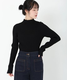 STRAWBERRY-FIELDS | 【雑誌掲載アイテム】シェルストレッチ_袖口スリットリブニット(ニット/セーター)