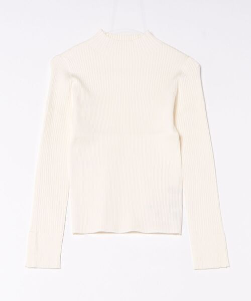 STRAWBERRY-FIELDS（ストロベリーフィールズ）の「【雑誌掲載アイテム】シェルストレッチ_袖口スリットリブニット（ニット/セーター・レディース・ブラック/レッド/オフホワイト/マスタード/ブラウン/ピンク系/ミント/キャメル/ライトピンク/ホワイト×ブラック・2）」の22枚目の写真