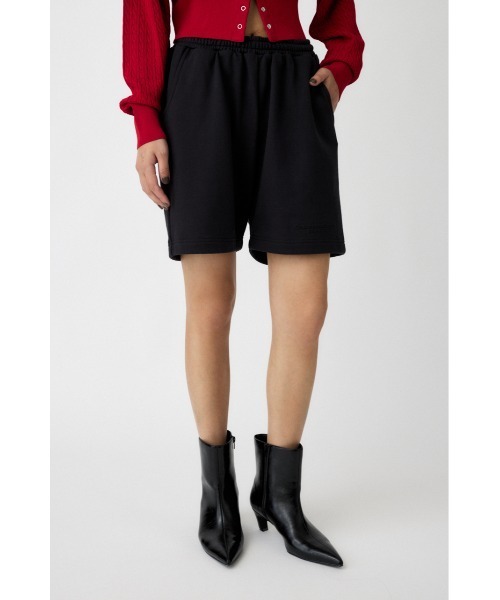 MOUSSY（マウジー）の「EMBROIDERY SWEAT ショーツ（スウェットパンツ・レディース・杢グレー/ブラウン/ライトブラック・FREE）」の15枚目の写真