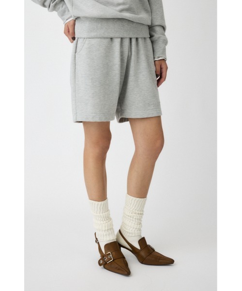 MOUSSY（マウジー）の「EMBROIDERY SWEAT ショーツ（スウェットパンツ・レディース・杢グレー/ブラウン/ライトブラック・FREE）」の21枚目の写真