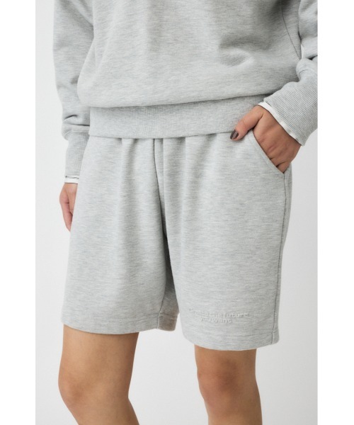 MOUSSY（マウジー）の「EMBROIDERY SWEAT ショーツ（スウェットパンツ・レディース・杢グレー/ブラウン/ライトブラック・FREE）」の22枚目の写真