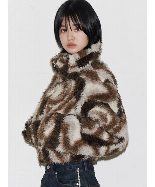 EMODA（エモダ）の「シングルミニボアブルゾン（ブルゾン）」 - WEAR