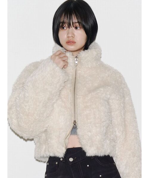 EMODA シングルミニボアブルゾン EMODA】シングルミニボアブルゾンレディースファッションのセレクト